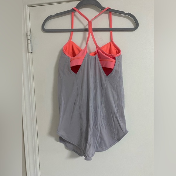 Lululemon peach and grey workout tank size 6 - Picture 2 of 6